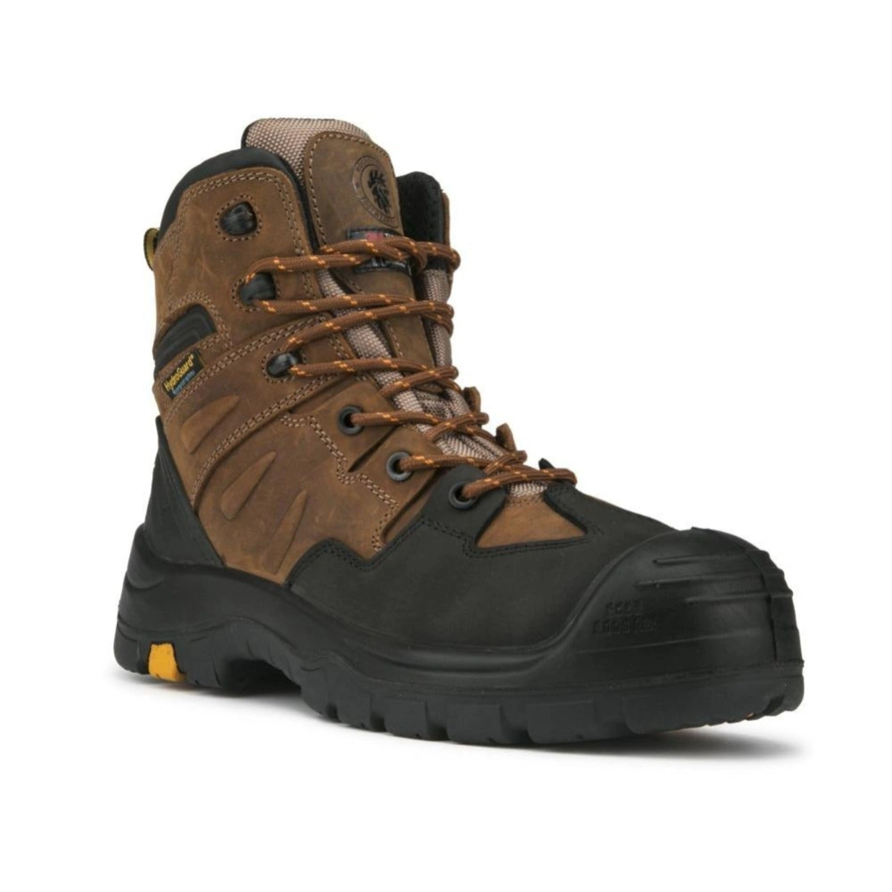ROCKROOSTER Woodland Brown Stivali da Lavoro in Pelle Impermeabili AK669: Robusti e Sicuri, Pronti all'Azione!