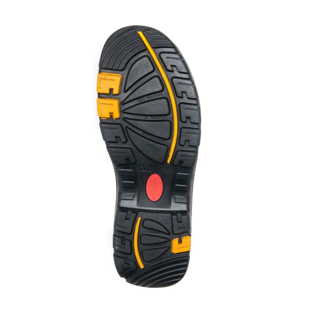 ROCKROOSTER Knox Neri 7" Stivali da Lavoro in Pelle con Punta Acciaio: Affronta l'Asfalto con Stile e Sicurezza!