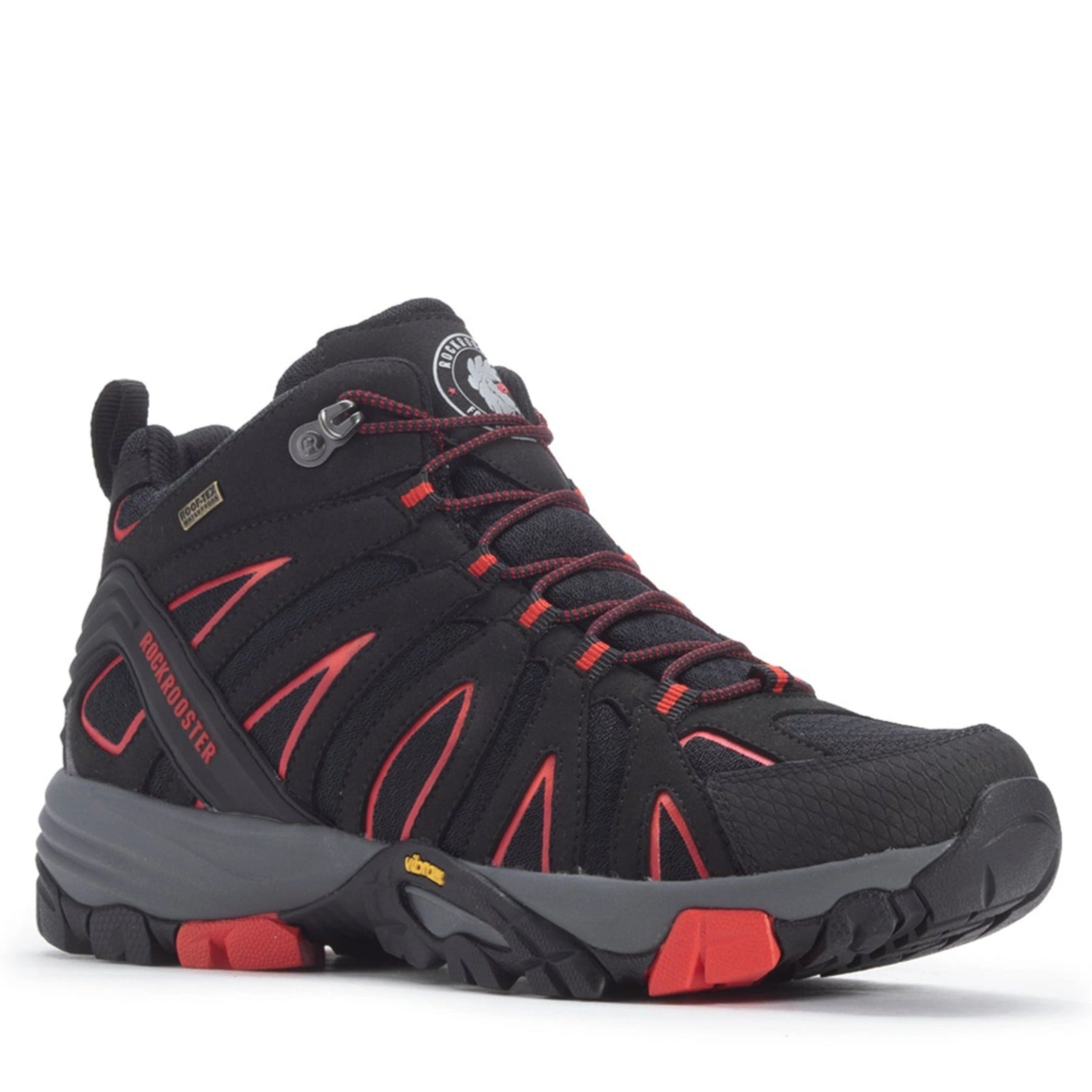 ROCKROOSTER Bedrock Neri Impermeabili: Scarponi Trekking Vibram® 6" per Avventure Senza Confini!